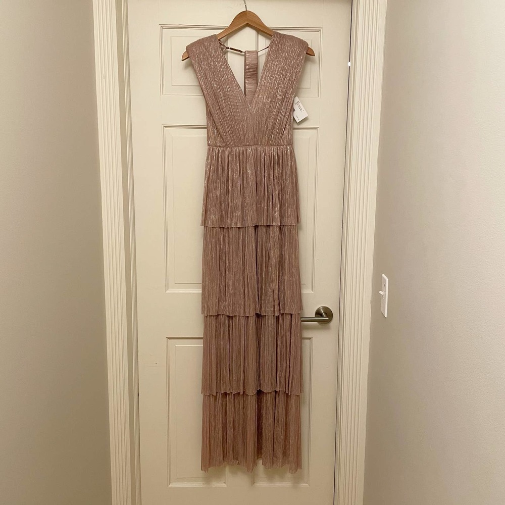 ✖️SOLD✖️Sabina Musayev Skylar Lurex Gown - Picture 5 of 11